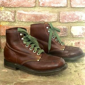 J. Crew Mens Moc Toe Lace Up Boot